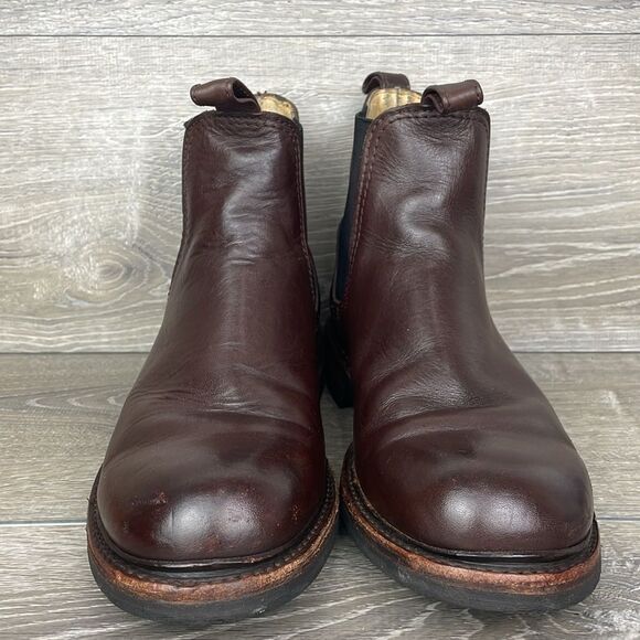 Frye Bowery Chelsea 3487186 Men's Sz 10.5D Dark Brown Leather Pull On Lug Boots - Picture 2 of 16